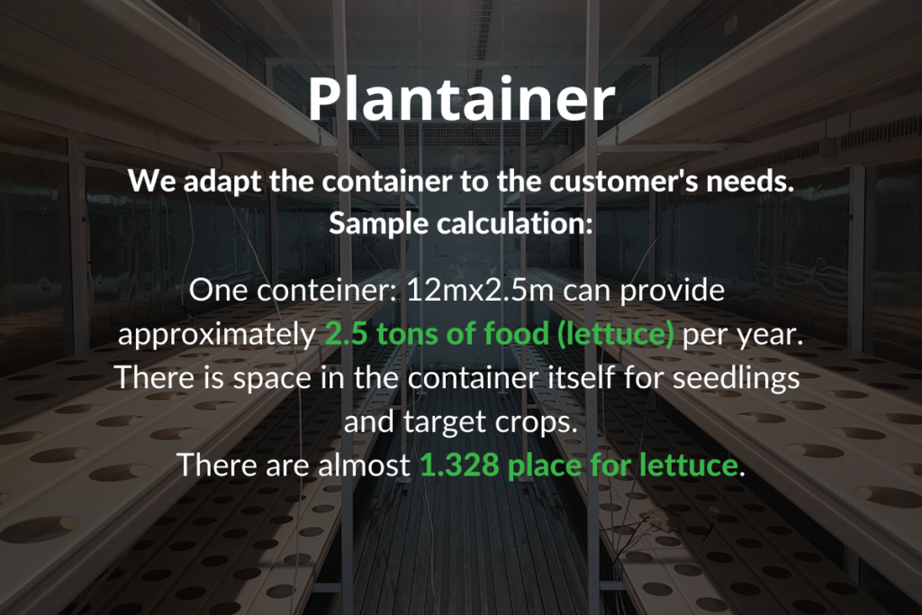 Plantainer calculation